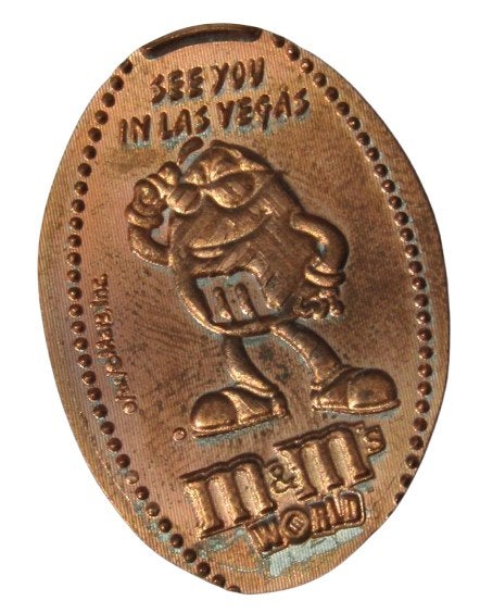 ** Elongated Coin Pressed  Penny  -  M  & M's World **, Verzenden, Overige materialen, Buitenland