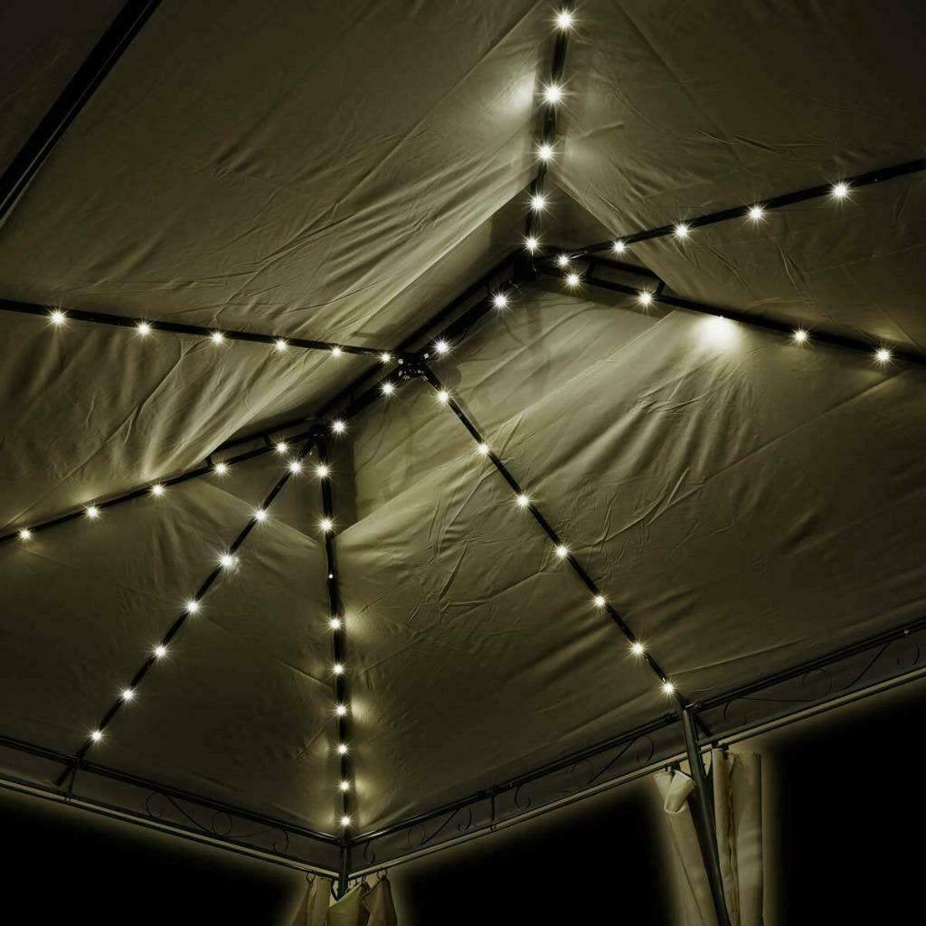 Chique Stalen Kwaliteits LED-Paviljoen Prieel 3x4m Antraciet, Opvouwbaar, Nieuw, Paviljoen, Minder dan 5 meter