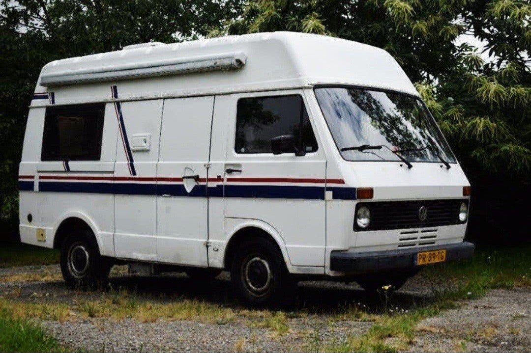 VW Camper T3 Oldimer 1983, Stof, Overige carrosserieën, 4 stoelen, Wit
