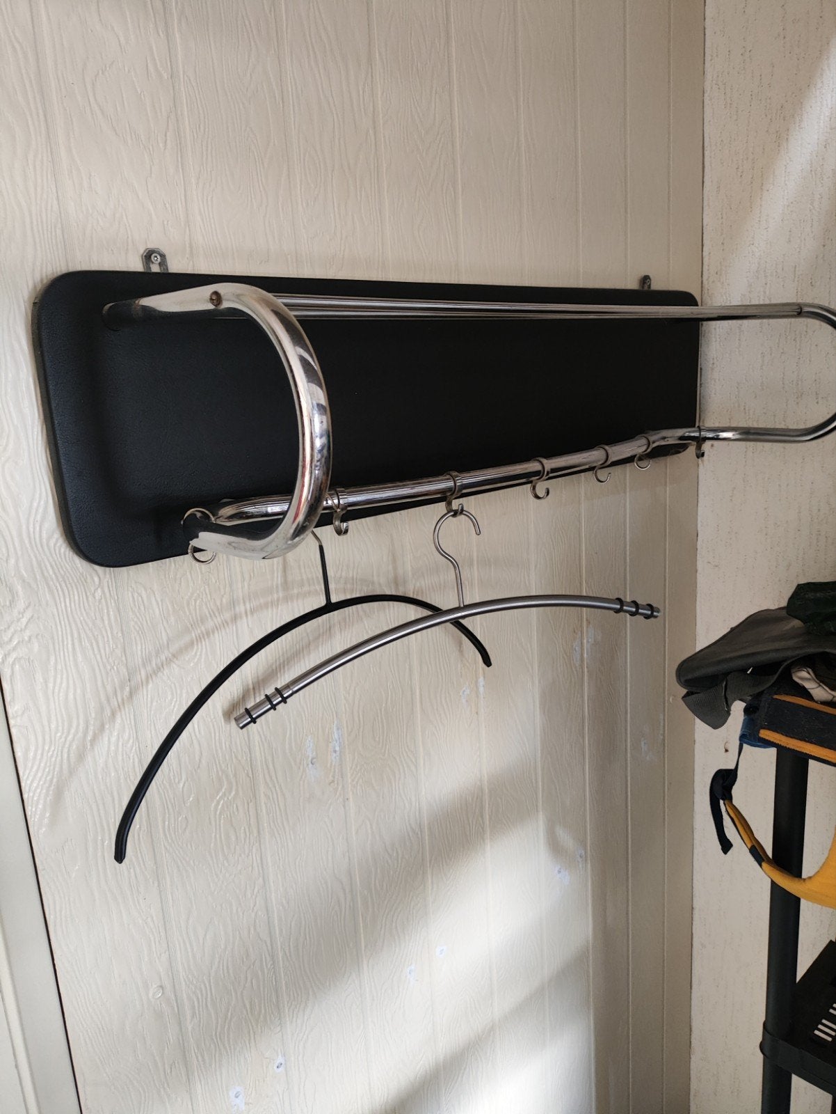 Wandkapstok met hoedenplank en haken, Wandkapstok, Gebruikt, Ophalen of Verzenden, Minder dan 100 cm
