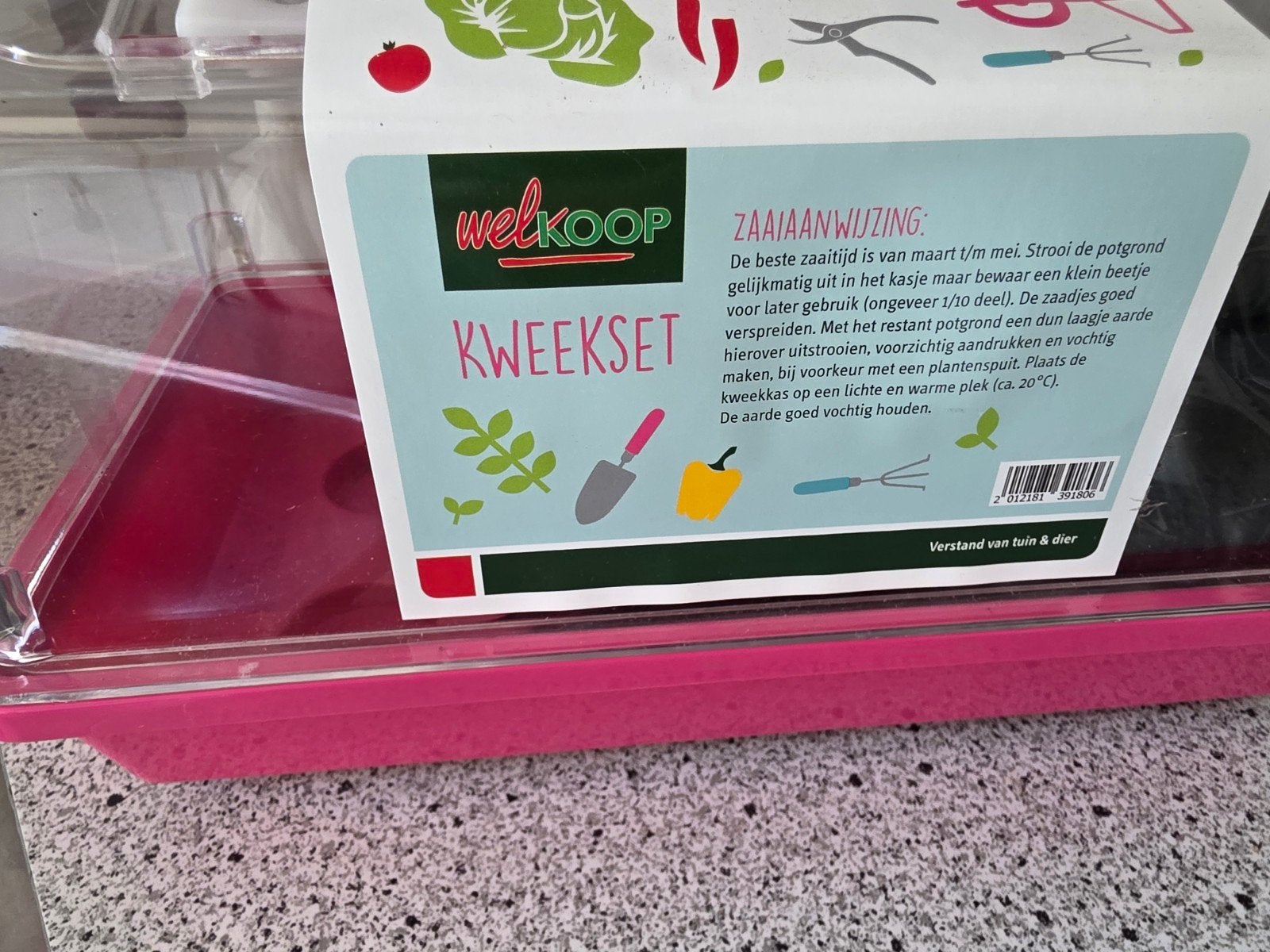 Welkoop Kweekset - Kweekkasje met zaadjes en potgrond, Ophalen of Verzenden, Nieuw, Kweekkast