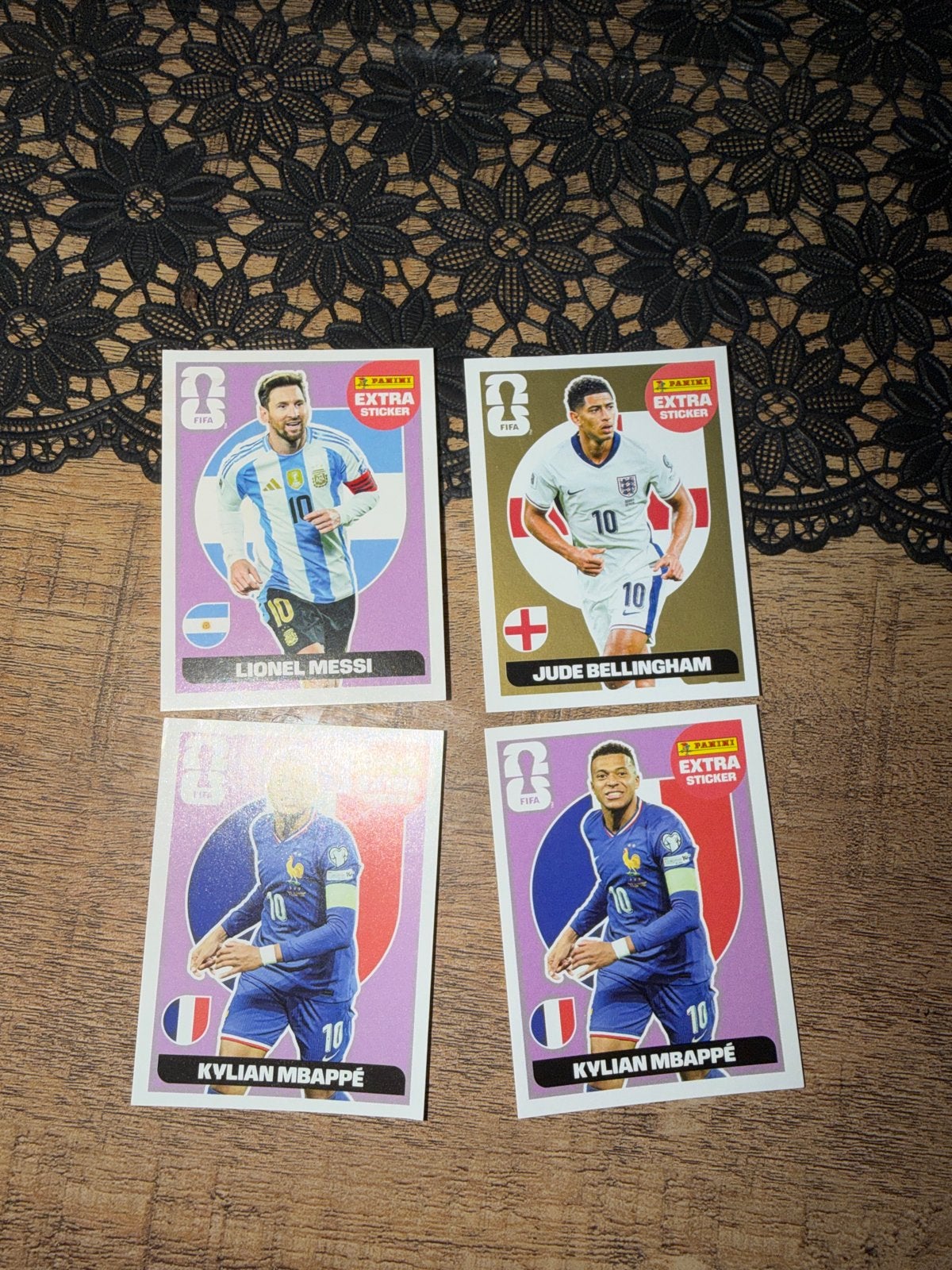 Panini Extra Sticker Set: Messi, Bellingham, Mbappé, Ophalen of Verzenden, Zo goed als nieuw, Sport