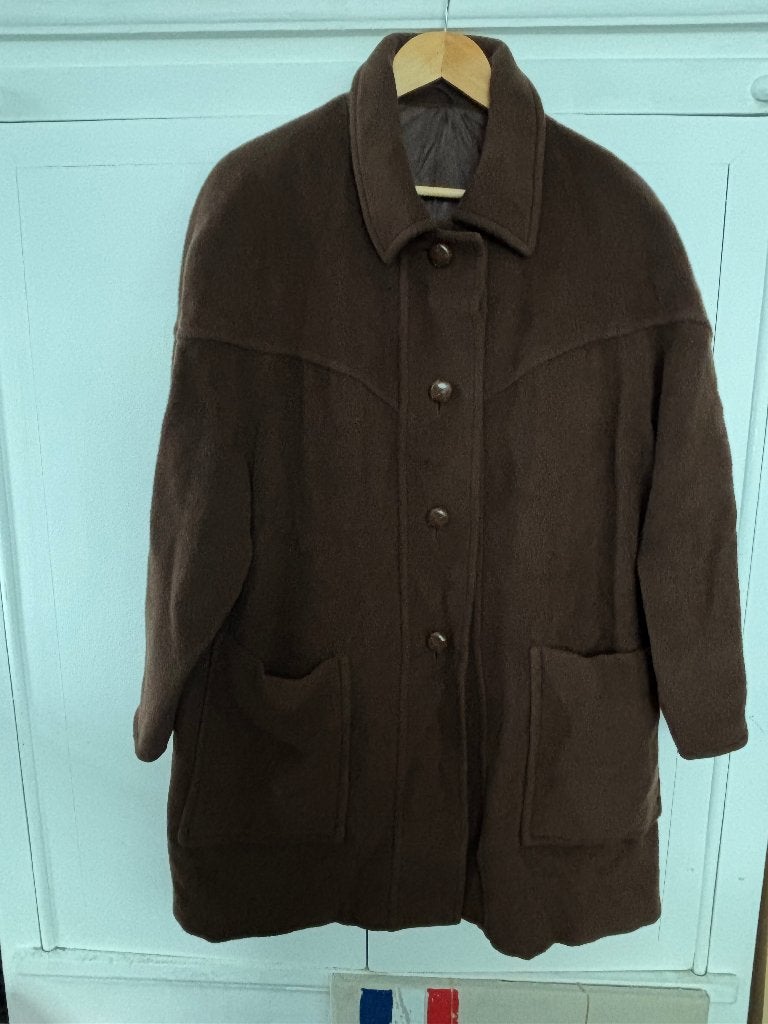 Marina Rinaldi jas 44/46 - 48, Kleding | Dames, Ophalen of Verzenden, Zo goed als nieuw, Maat 46/48 (XL) of groter, Bruin