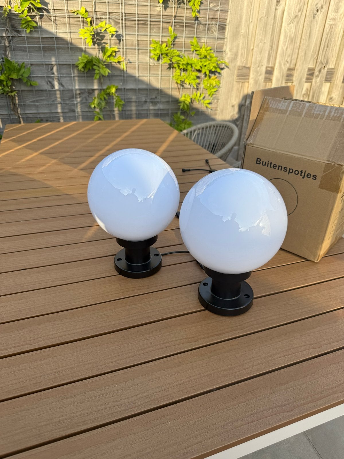 3 Nieuwe buitenlampen, Kunststof, Minder dan 50 watt, Overige typen, Nieuw