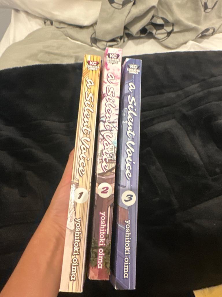 A Silent Voice Manga Deel 1, 2 en 3, Boeken, Meerdere comics, Ophalen, Zo goed als nieuw, Japan (Manga)