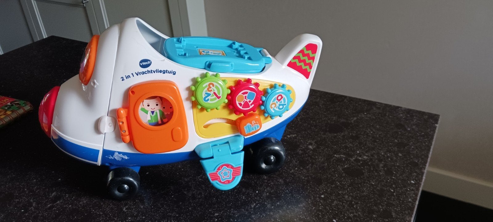 VTech 2-in-1 Vliegtuig, Ophalen of Verzenden, Zo goed als nieuw, Auto, Met wieltjes