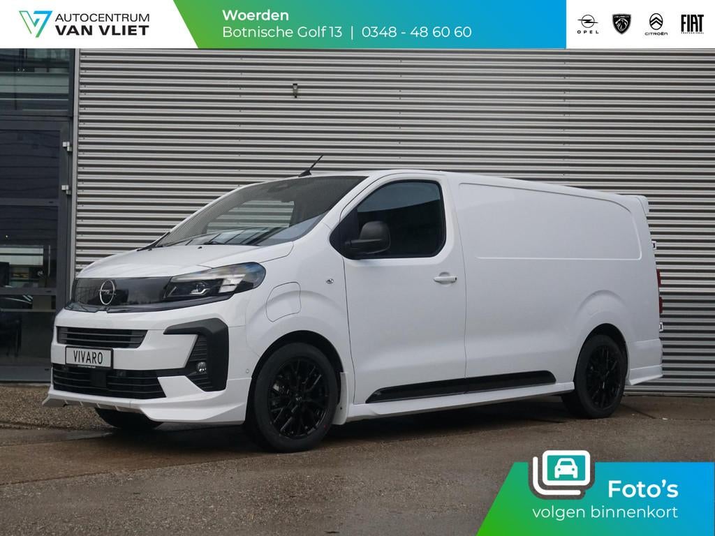 Opel Vivaro Electric L3 75 kWh | STX Sport | Lederen bekledi, Auto's, Bestelauto's, Met garantie (alle), Zwart, Origineel Nederlands