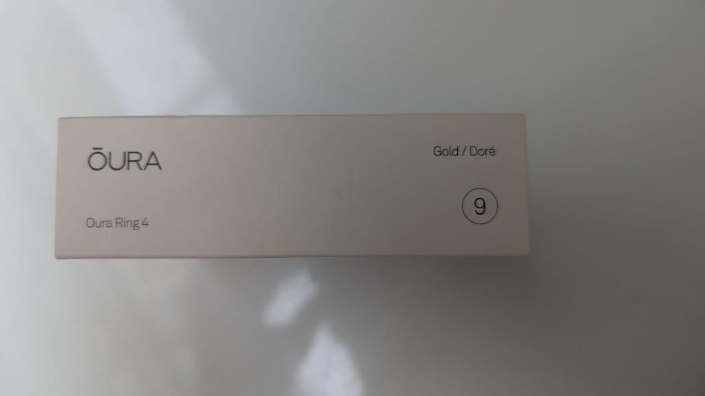 Oura Smart Ring 4 Goud, maat 9, Sieraden, Tassen en Uiterlijk, Activity trackers, Oura, Geel, Nieuw, Ophalen of Verzenden
