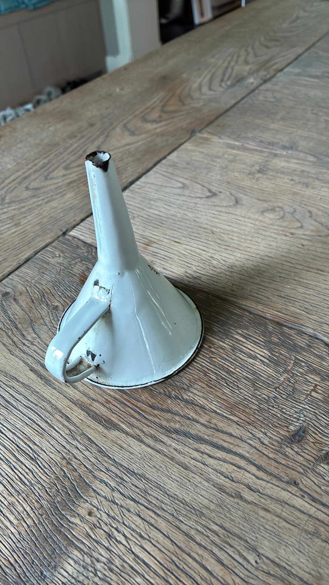 Oude emaille trechter - Vintage keukengerei, Ophalen