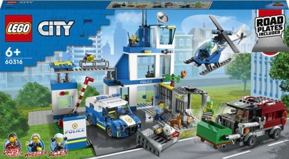 LEGO City 60316 Politiebureau - Zo goed als nieuw