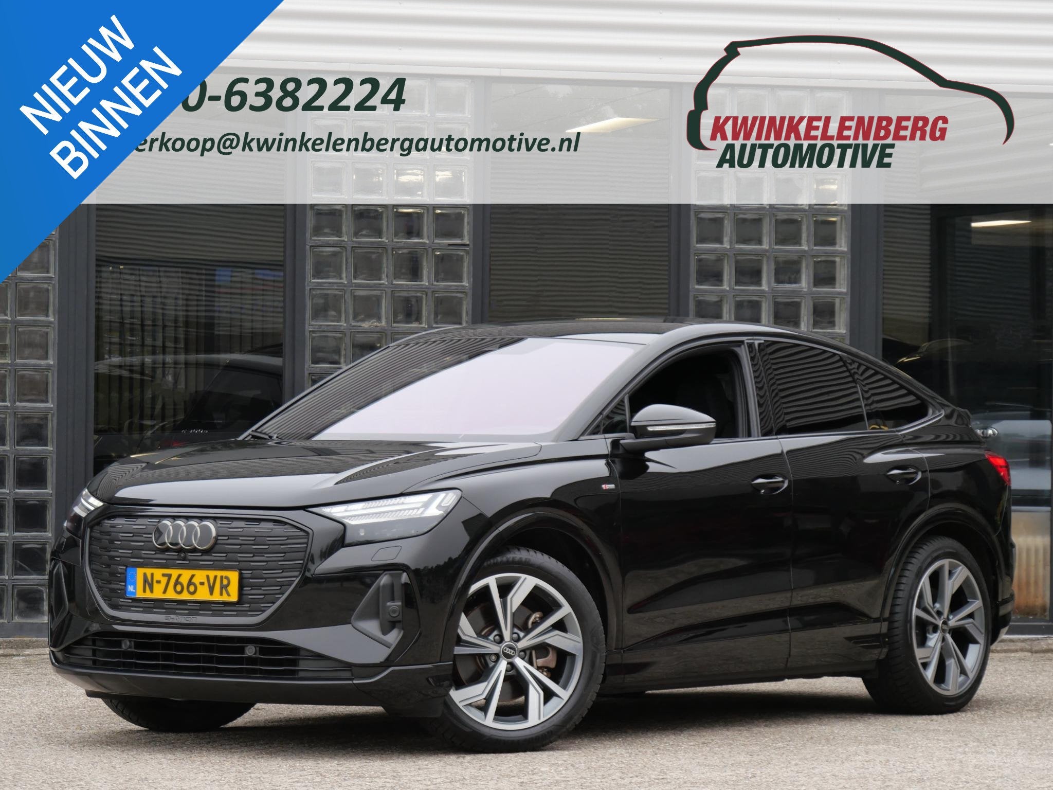 Audi Q4 SPORTBACK E-TRON 40 S-EDITION/ ELEKT. STOELEN/ BLIND, Auto's, Automaat, Achterwielaandrijving, Gebruikt, Automatische klimaatregeling