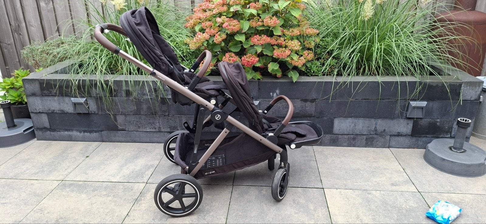 Cybex Gazelle S Duowagen - Compleet met Regenhoezen, Ophalen, Gebruikt, Overige merken, Duomodel