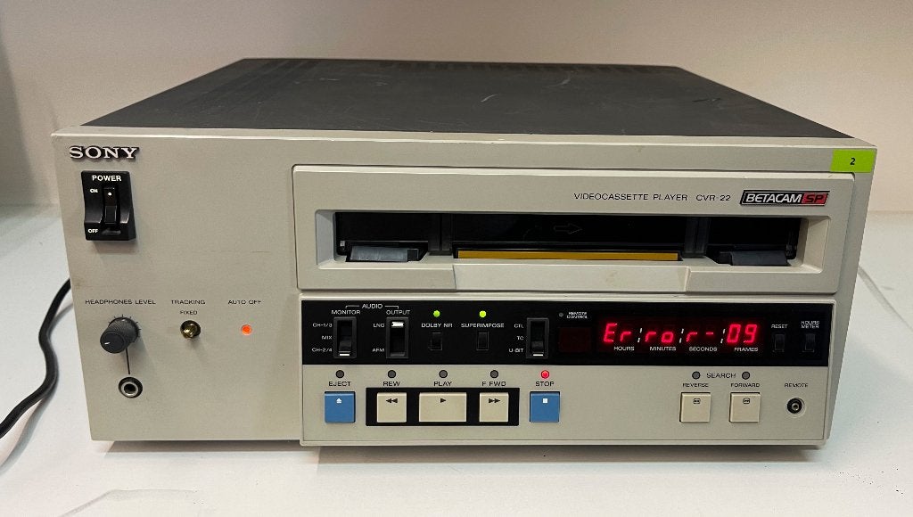 SONY AMPEX CVR-22 Betacam-Video Player(Cassette zit vast in), N, Betamax-speler of -recorder, Ophalen of Verzenden, Sony