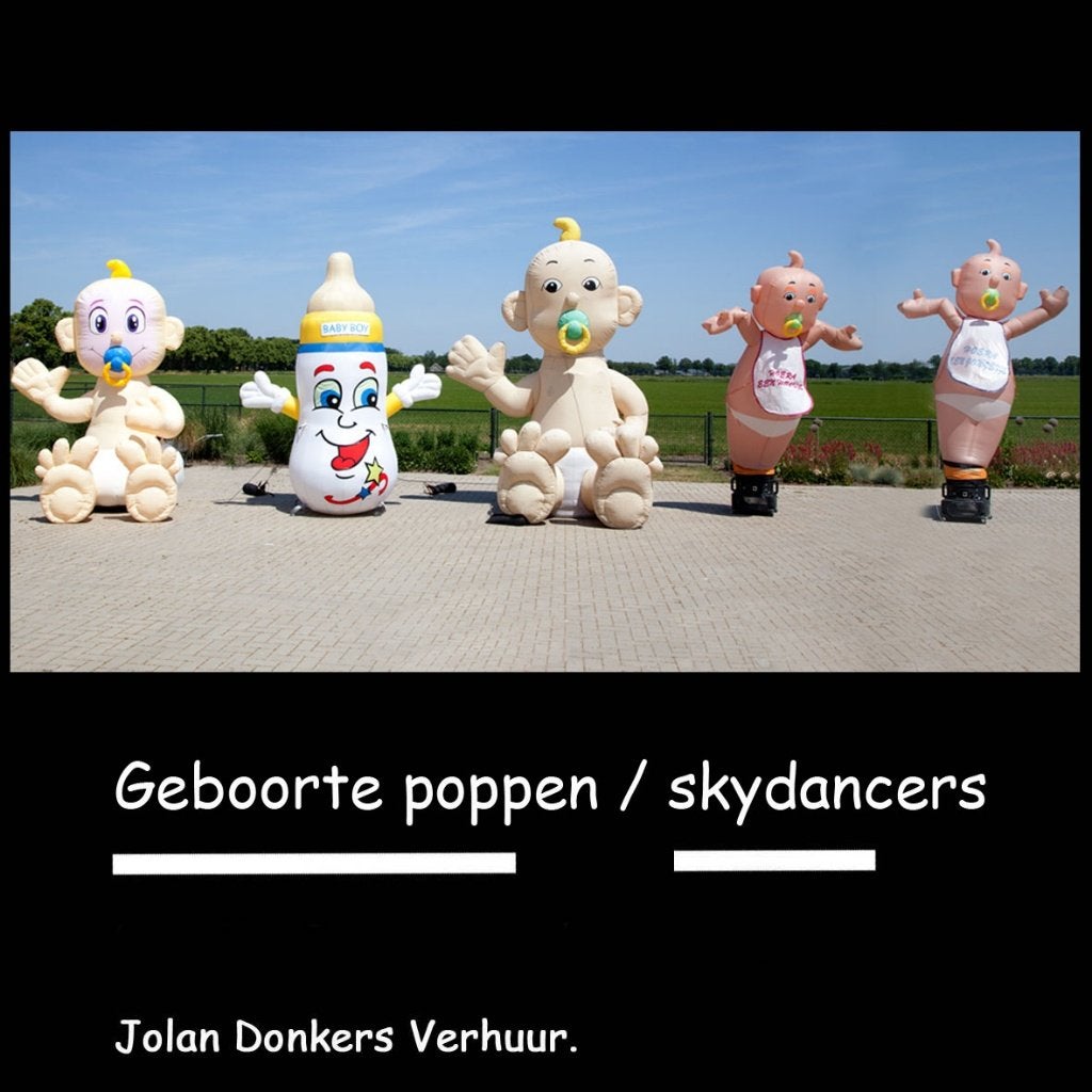 Te huur opblaas baby, babyfles baby skydancer, Ophalen of Verzenden, Zo goed als nieuw, Geboorte of Huwelijk