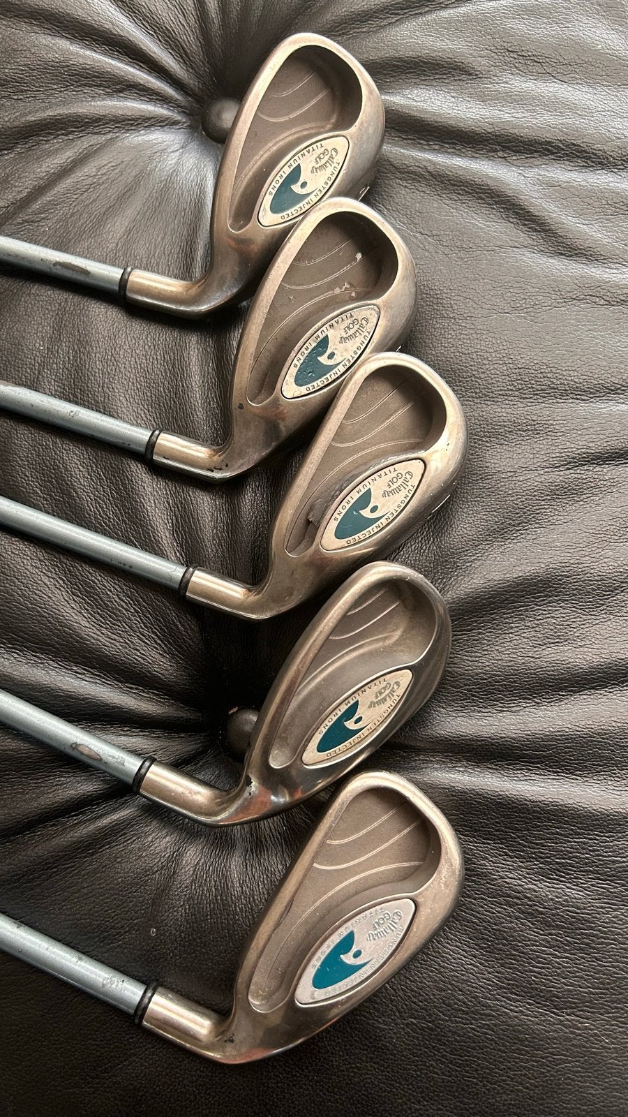 Callaway Hawk Eye Gems Titanium IJzers (3, 7, 9, P, S) 5x, Ophalen, Gebruikt, Club, Callaway