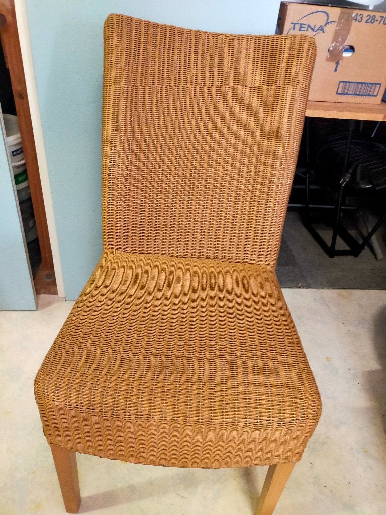 Rotan stoelen, Ophalen, Gebruikt, Twee, Bruin