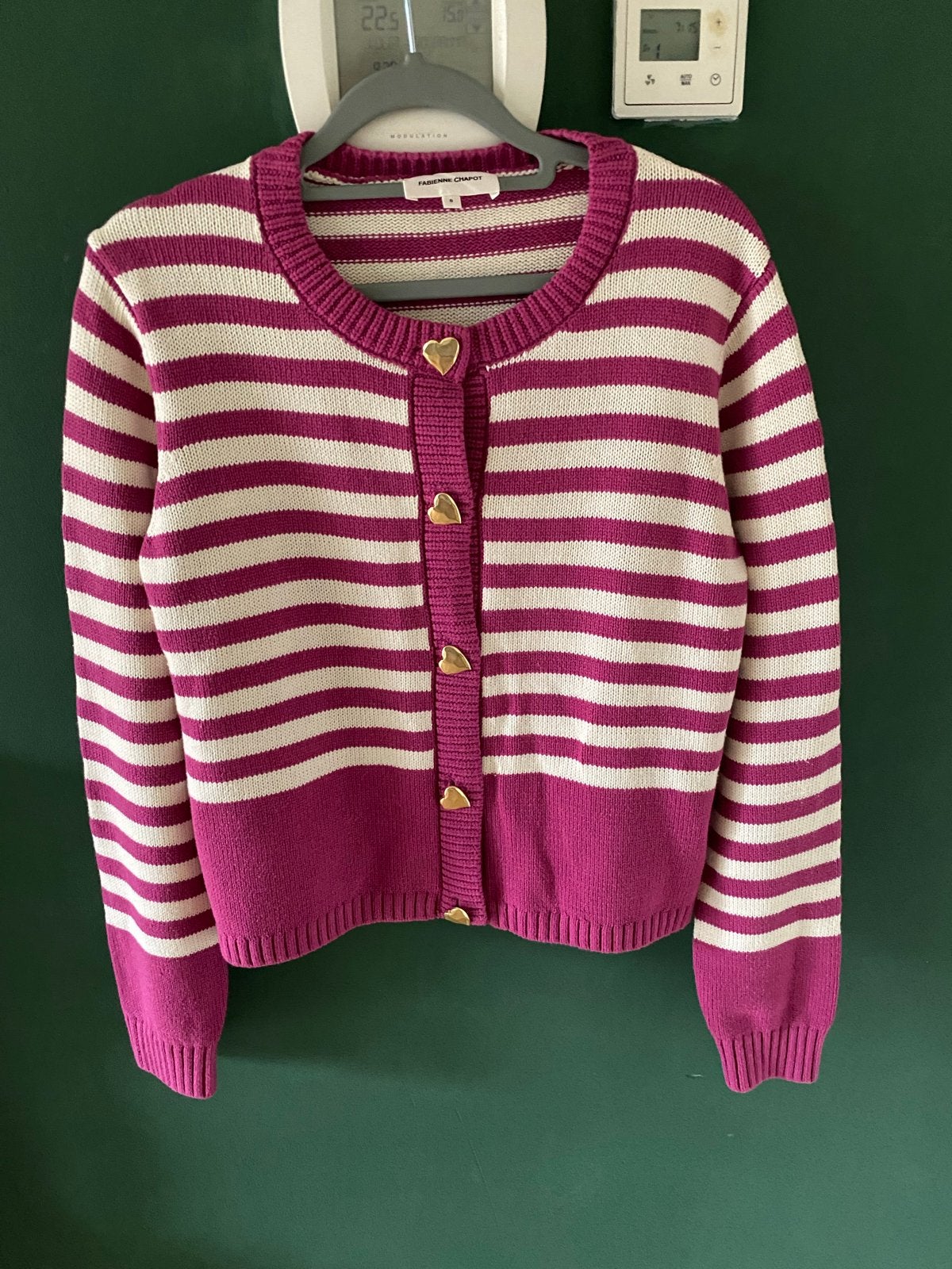Nieuw Fabienne Chapot Stine Cardigan - Roze/Wit Gestreept, Ophalen of Verzenden, Nieuw, Maat 36 (S), Roze