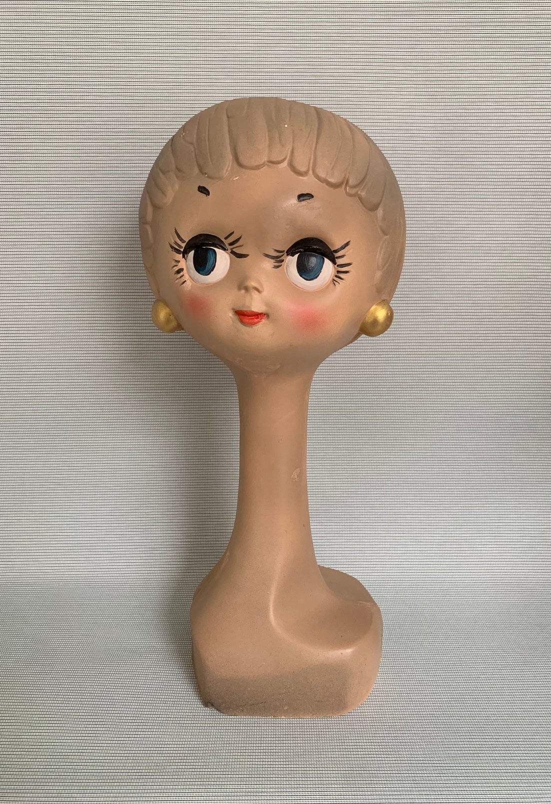 Zeldzaam Gipsen Twiggy Mannequin Hoofd, Ophalen, Zo goed als nieuw