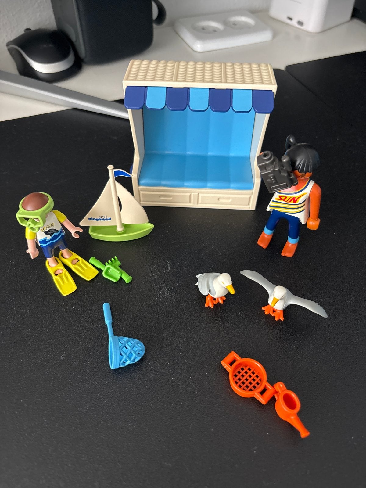 3360 Playmobil strandset met figuren en accessoires, Ophalen, Gebruikt