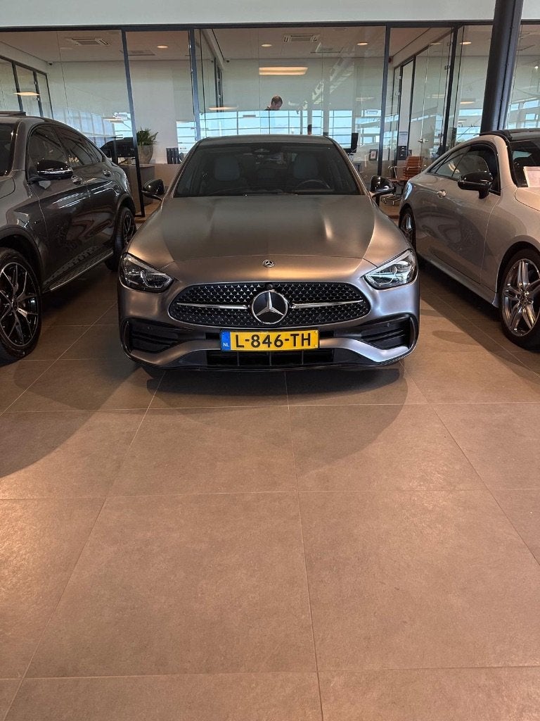 Mercedes-Benz C-Klasse C180 170pk 9G-TRONIC 2021 Grijs|Cam.., Auto's, Automaat, 1800 kg, Zwart, 4 cilinders