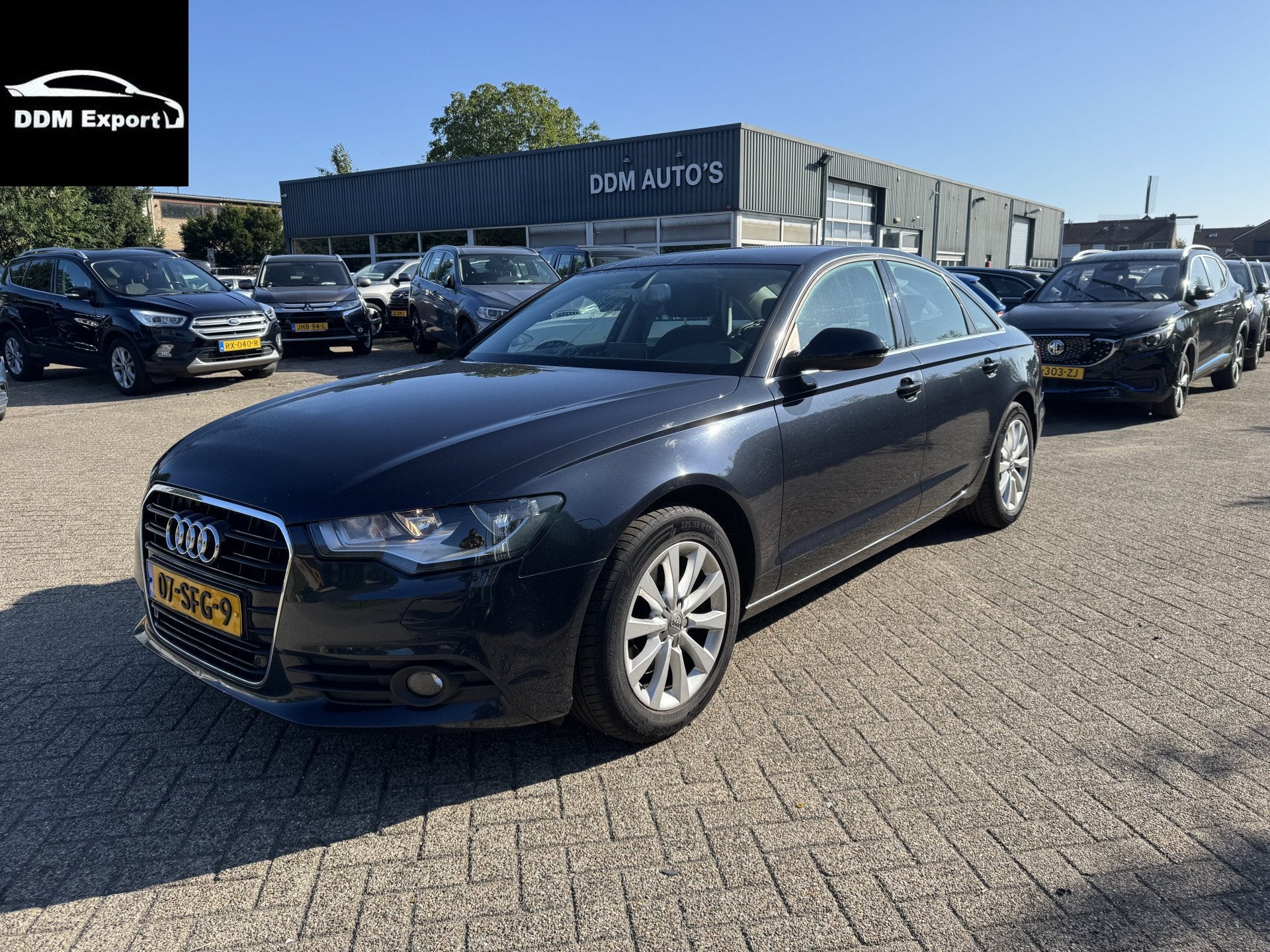 Audi A6 Limousine 3.0 TDI Pro Line (bj 2011, automaat), Auto's, Euro 5, Stof, Blauw, Bedrijf