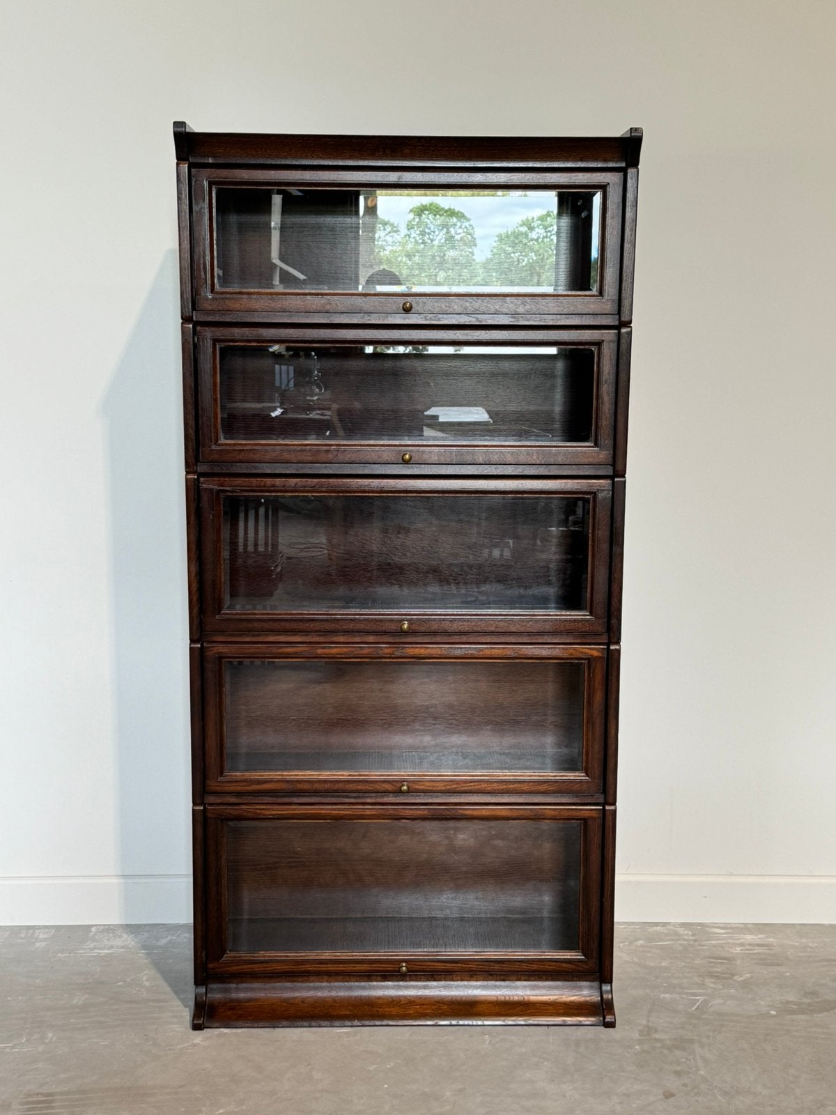 Klassieke globe wernicke boekenkast, Ophalen of Verzenden, Zo goed als nieuw, 25 tot 50 cm, Eikenhout