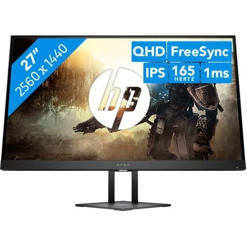 2x HP Omen 27i QHD 165Hz 1ms IPS Gaming Monitor, Gaming, IPS, In hoogte verstelbaar, Ophalen of Verzenden