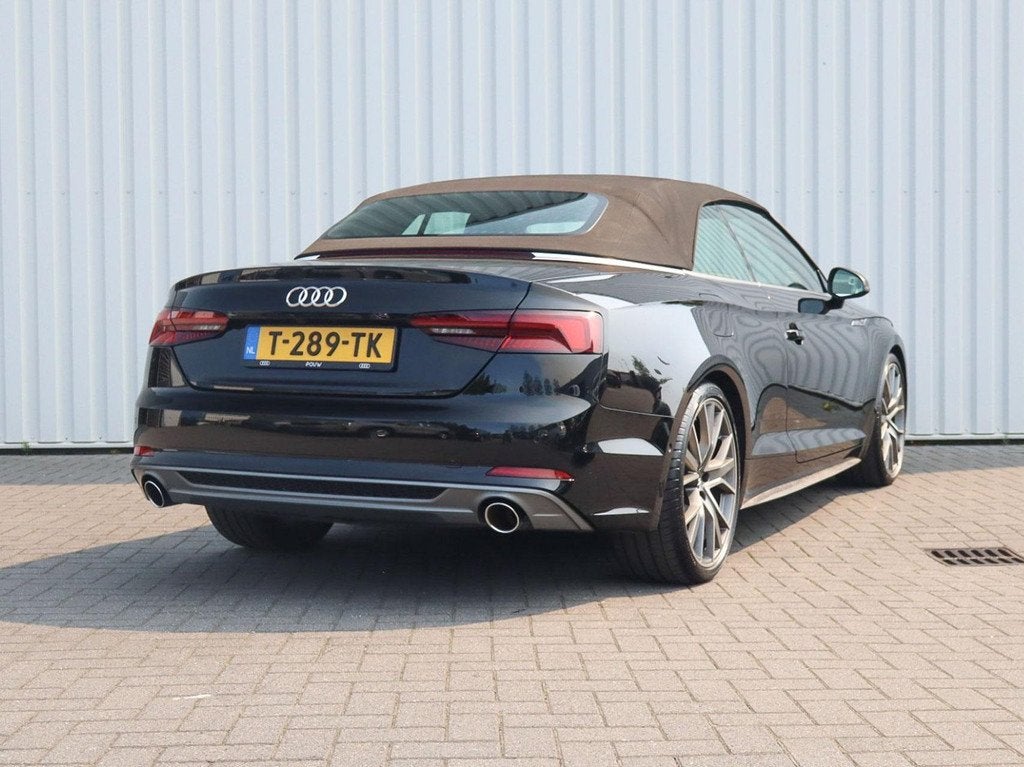 Audi A5 Cabriolet 40 TFSI 190pk S Edition | B&O | Trekhaak A, Auto's, Audi, 12 maanden, Gebruikt, 4 stoelen, Zwart