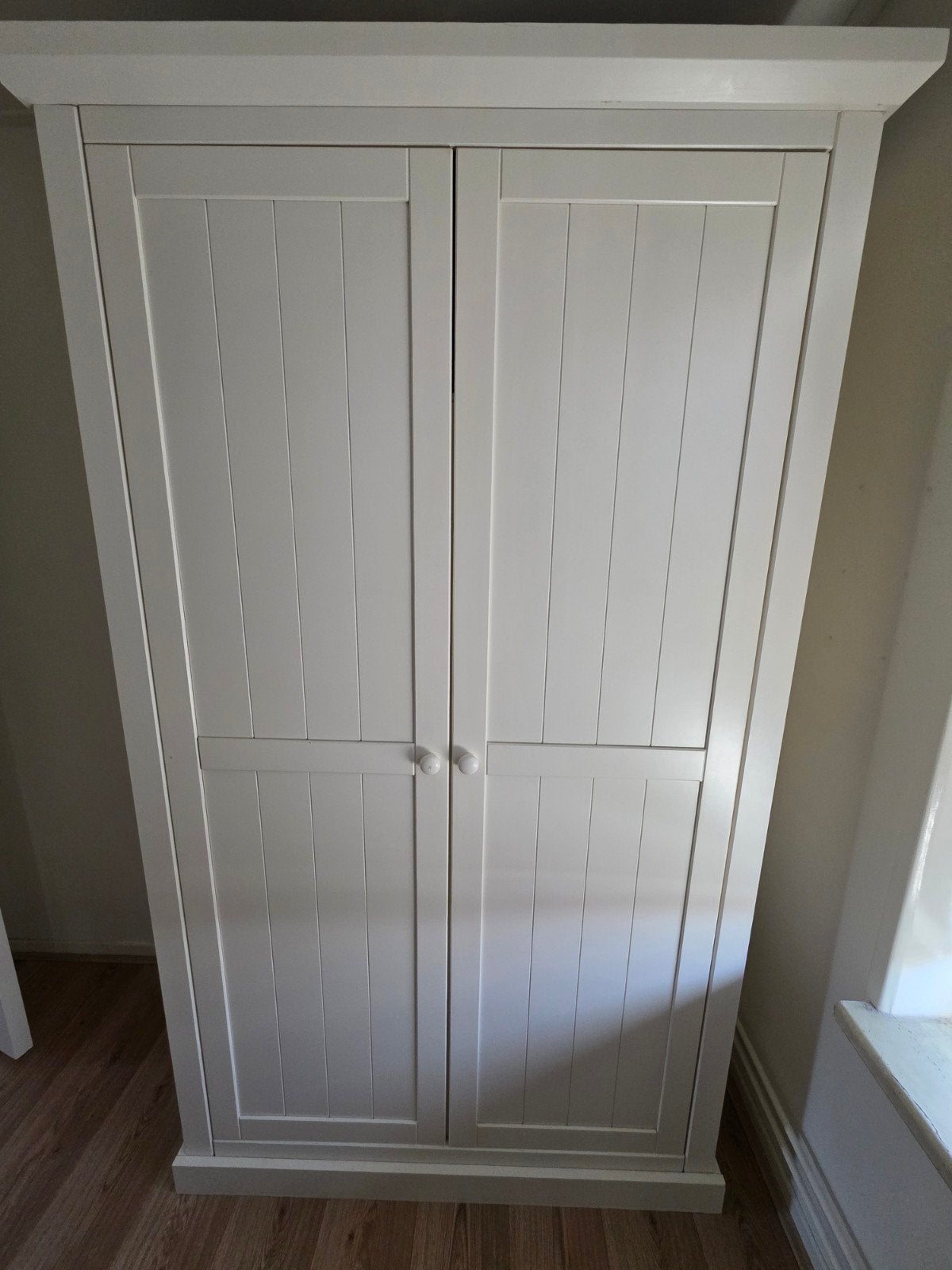 Witte kledingkast, Ophalen, Gebruikt, 100 tot 150 cm, 150 tot 200 cm