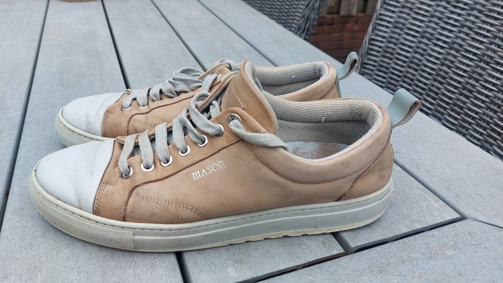 Mason Garments sneakers - Maat 44 - Gedragen, Bruin, Ophalen of Verzenden, Sneakers of Gympen, Gedragen