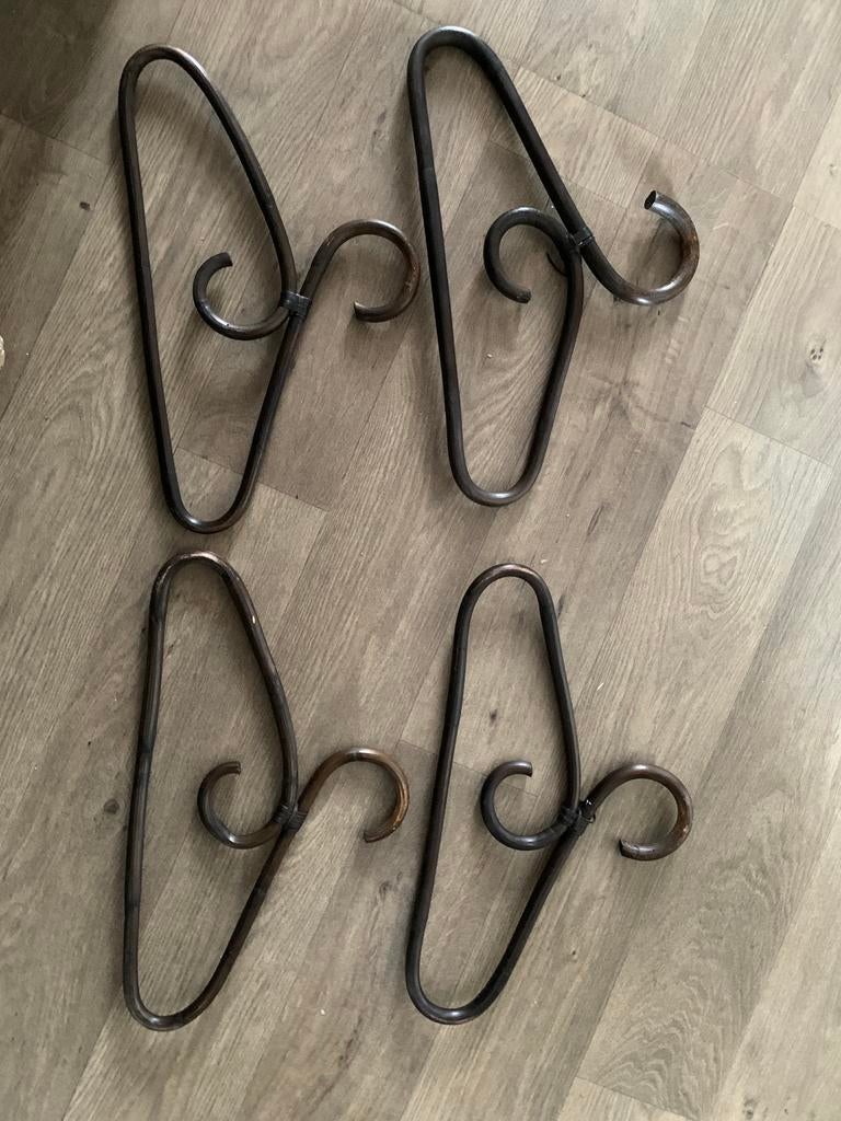 4  rotan kledinghangers, Ophalen of Verzenden, Gebruikt