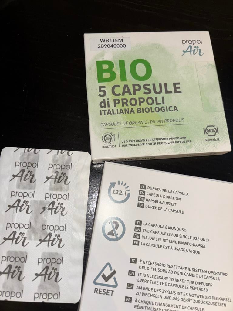 PropolAir BIO 5 Propolis Capsules voor Diffuser, Ophalen of Verzenden, Nieuw, Aroma