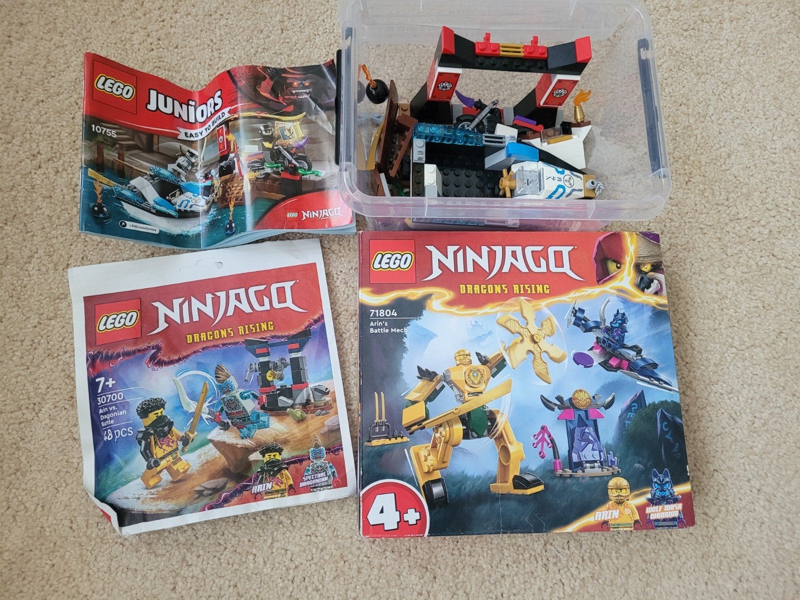 LEGO Ninjago Dragons Rising sets (71804, 30700, 10755), Ophalen of Verzenden, Zo goed als nieuw, Lego, Inclusief doos