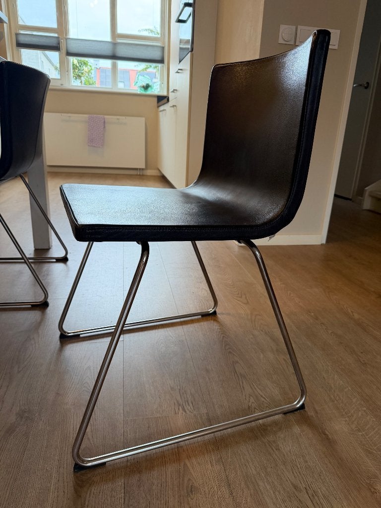 4 stoelen, ikea bernhard, Ophalen, Gebruikt, Bruin, Vier