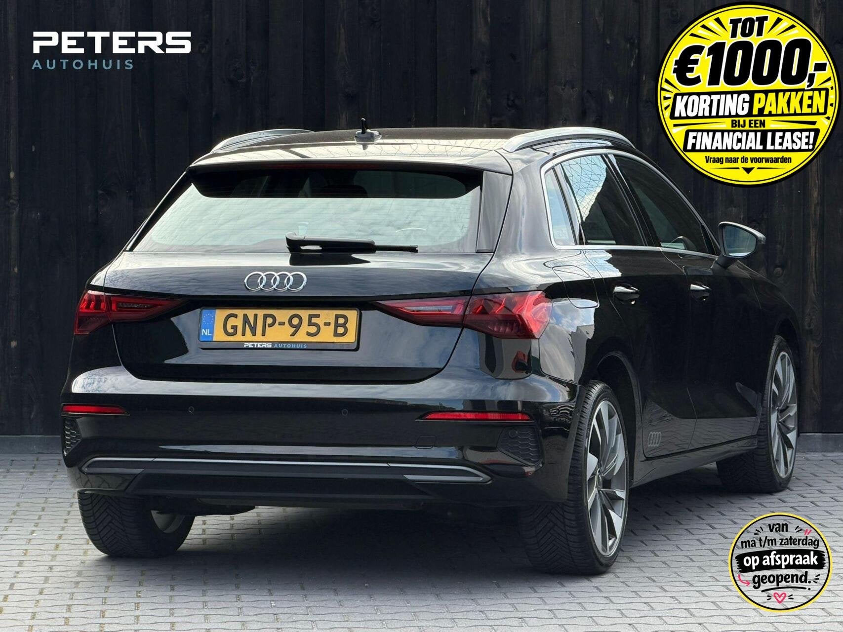 Audi A3 Sportback 35 TFSI S Line| Matrix| Automaat| 18 inch|, Auto's, 12 maanden, 4 cilinders, Zwart, Bedrijf