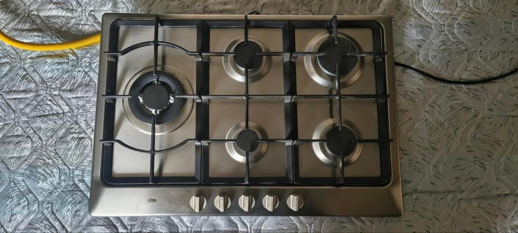 ETNA Inbouw Gaskookplaat met 5 Branders - RVS, Witgoed en Apparatuur, Fornuizen, Ophalen, Gebruikt, Inbouw, Gas