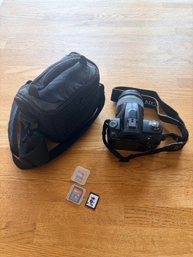 Sony DSLR a230 set, Ophalen, Gebruikt, Spiegelreflex, 12 megapixels