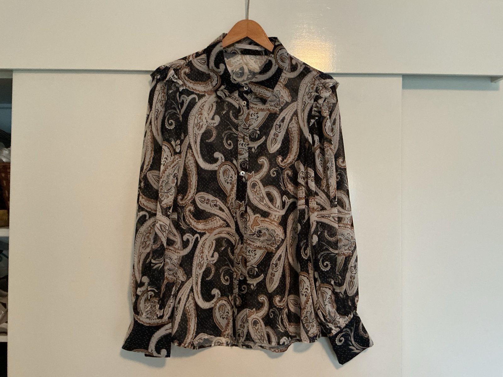 Aaiko blouse met paisley print - Maat L, Ophalen, Zo goed als nieuw, Maat 42/44 (L), Meerkleurig
