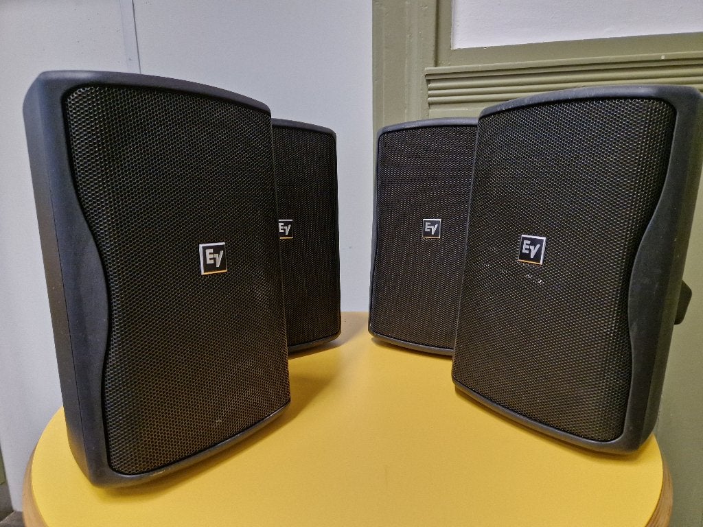 4 EV ZX1i-90 fullrange speakers, Gebruikt, Inclusief muurbeugels, Speakerset, Ophalen of Verzenden