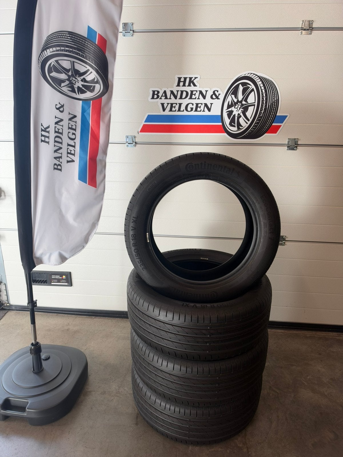 235 50 18 Continental Zomerbanden 235/50 R18 Gratis Montage, 18 inch, Ecocontact 7, Ophalen of Verzenden, 235 mm