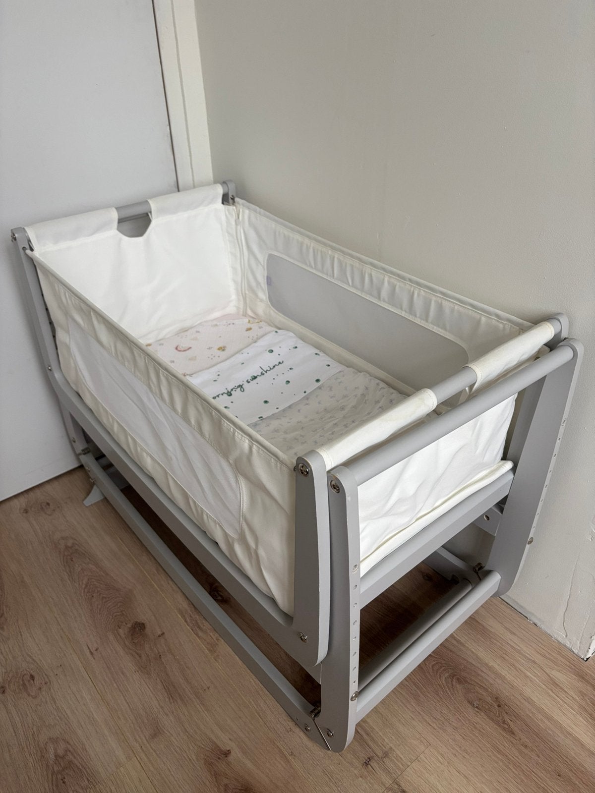 SnüzPod 3 co-sleeper grijs veilig naast je bed, beter slapen, Ophalen, Gebruikt, Wieg