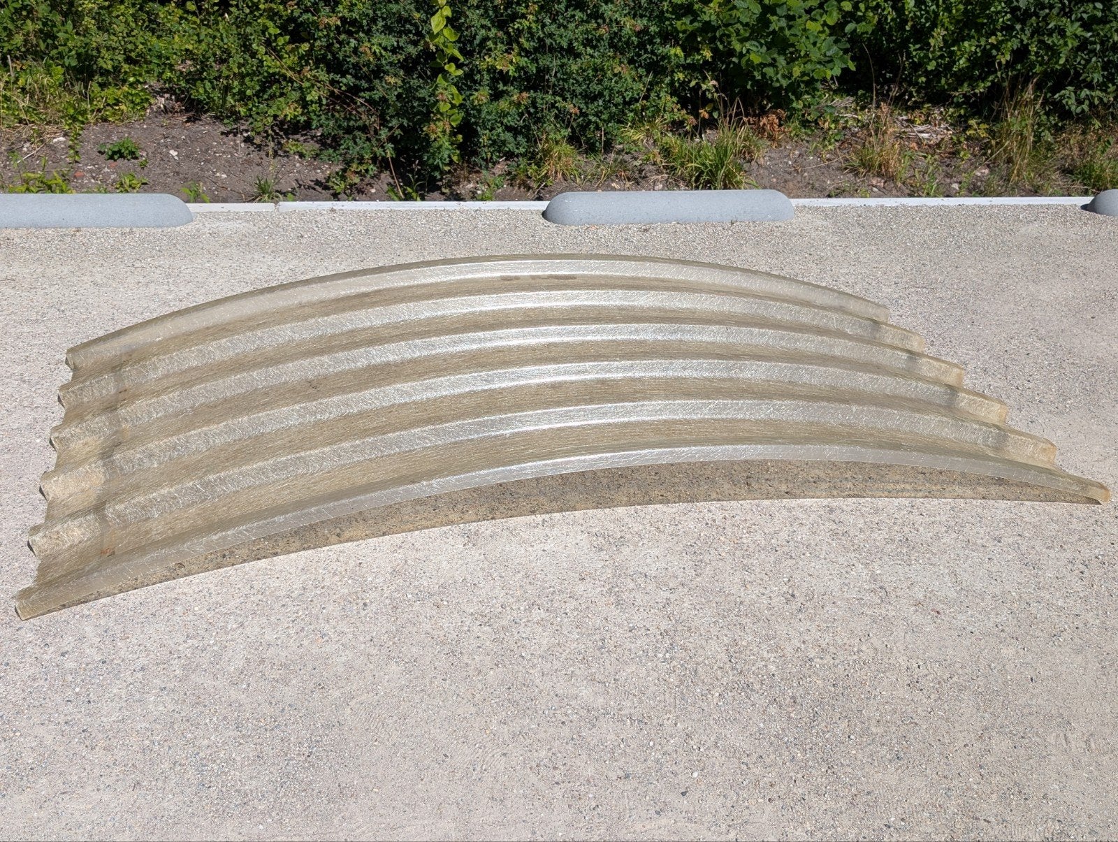 10 Gebogen Dakplaten - Transparant Kunststof, Doe-het-zelf en Verbouw, Dakpannen en Dakbedekking, Ophalen, Kunststof, Gebruikt