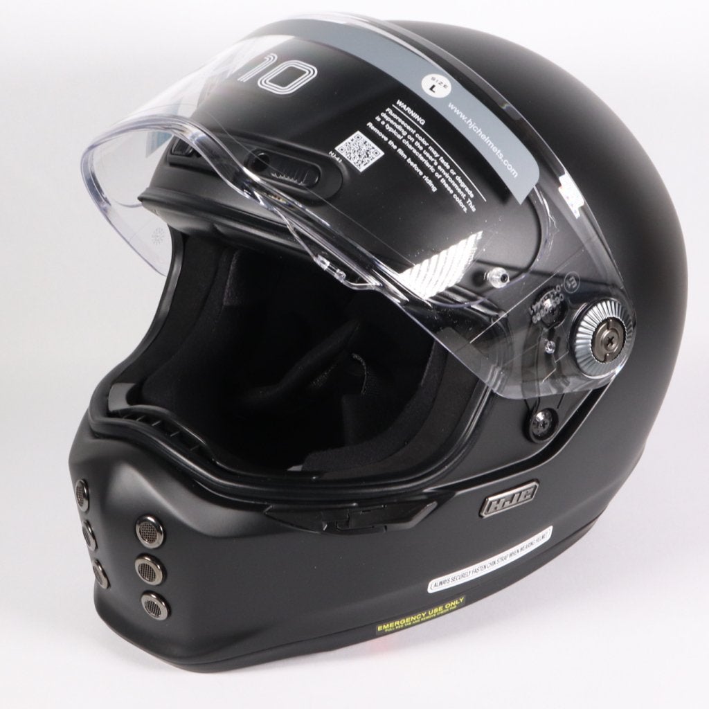 HJC V10 Helmet Size L Mat Black - Als Nieuw, HJC, Support@hjc.com, 1801 E. 19th St
Glendale, CA 91201
USA