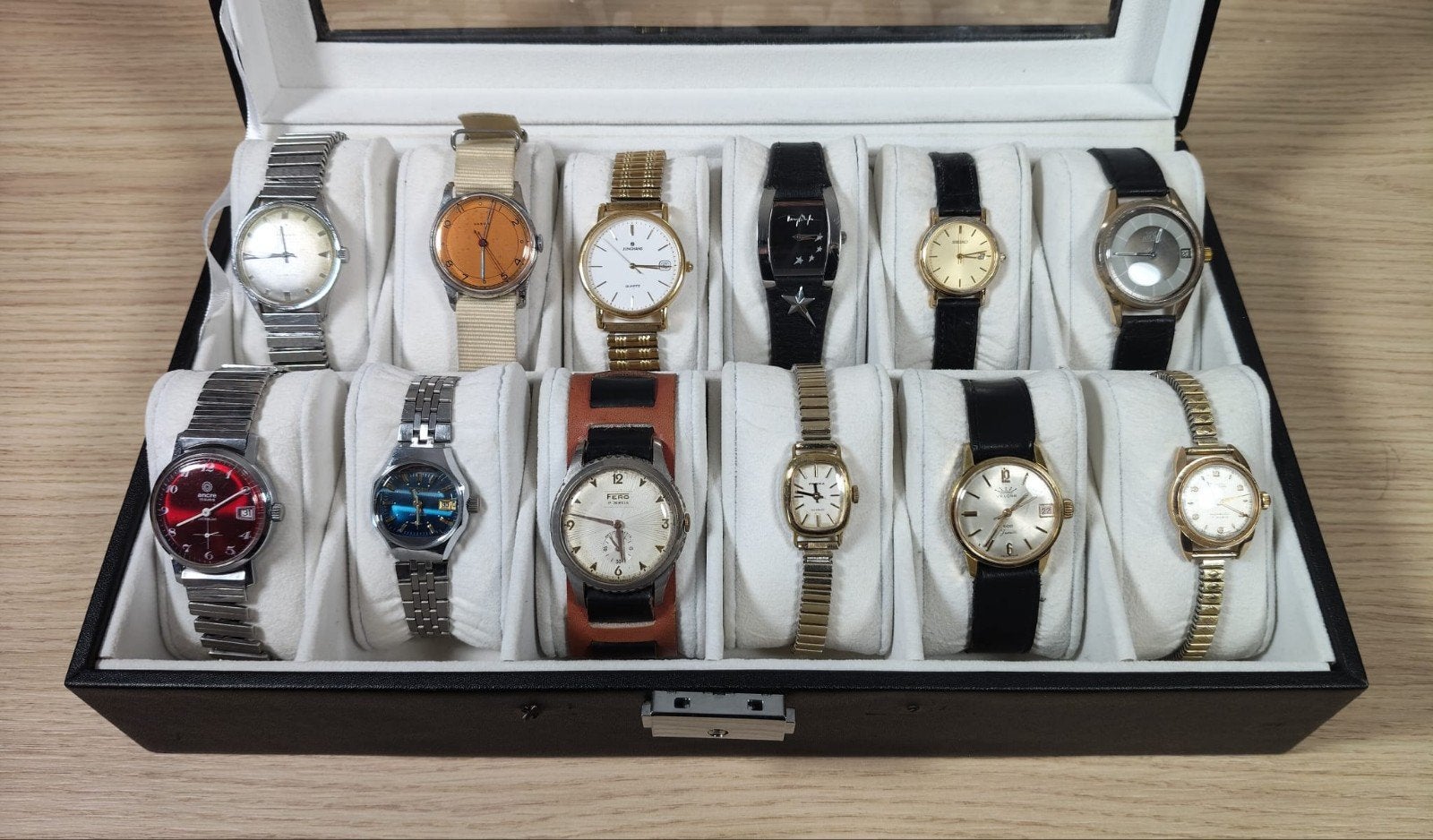 antiek en Vintage horloges in box 2, Ophalen, Staal, Overige merken, 1960 of later