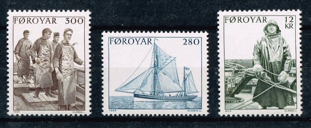 Postzegels uit de Faeroer Islands - K 0628 - visserij, Verzenden, Denemarken, Postfris