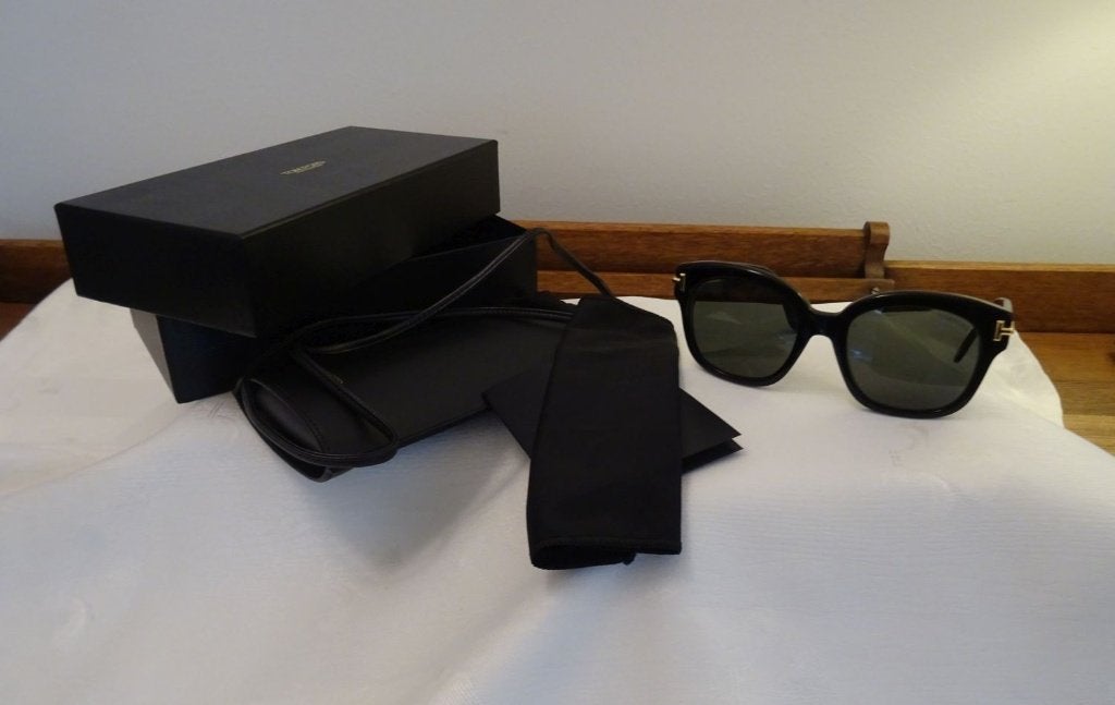 Zonnebril tom ford - icon collection – tf1235 01a, Overige merken, Zonnebril, Zwart, Nieuw