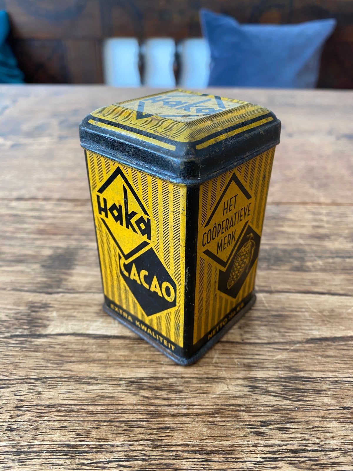 HAKA Cacao blikje 100 gram Handelkamer Rotterdam, Verzamelen, Blikken, Ophalen of Verzenden, Zo goed als nieuw, Overige