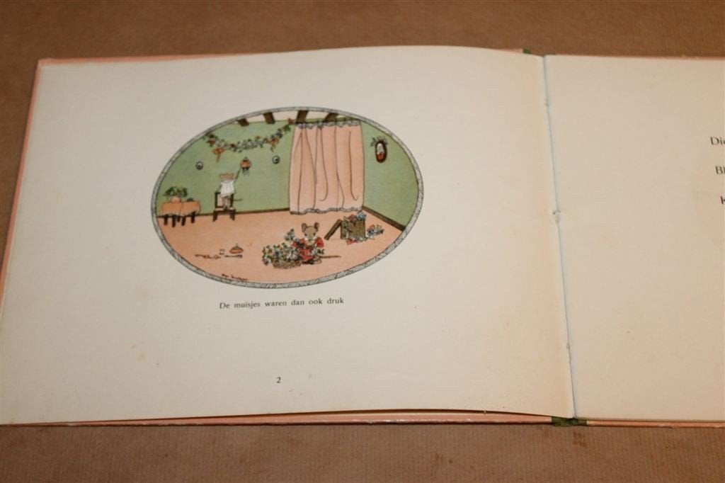 Een Muizenbruiloft — Bep Jordens, Prentenboek Vintage 1929, Boeken, Ophalen of Verzenden, Gelezen