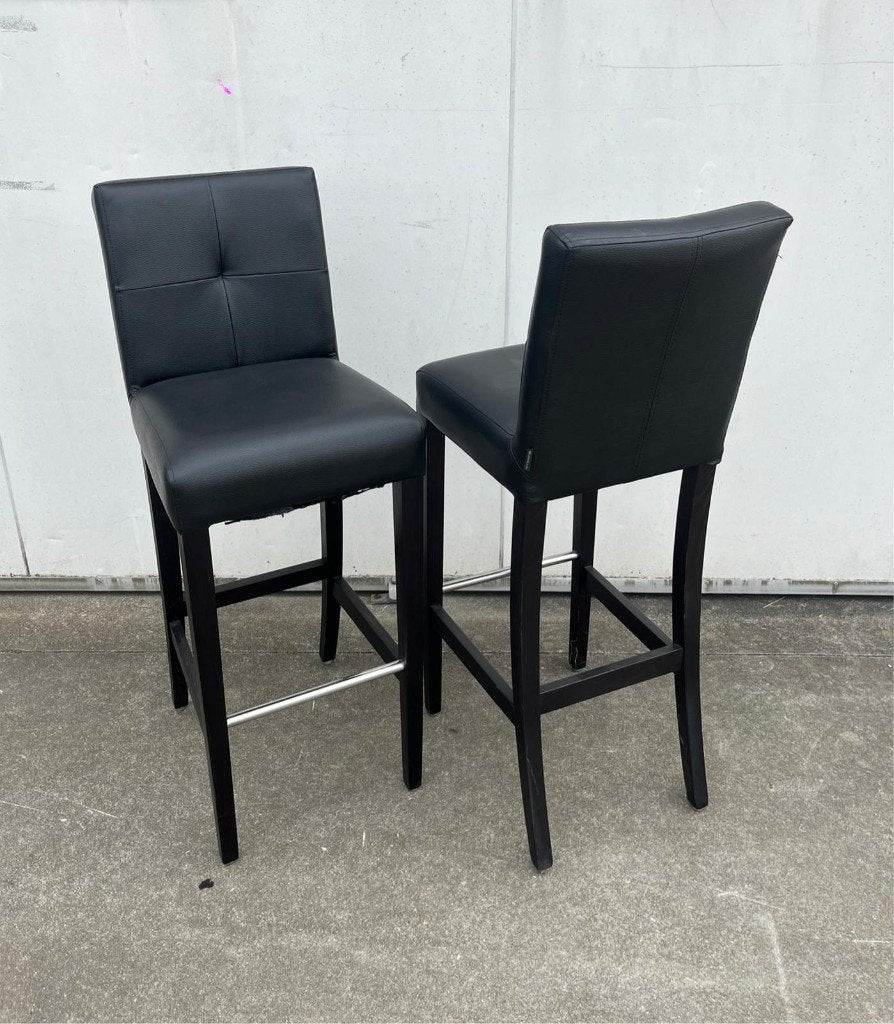 2 stuks horeca restaurant barkrukken cafe mancave bar zwart, Ophalen, Met voetsteun, 60 tot 90 cm, Zo goed als nieuw