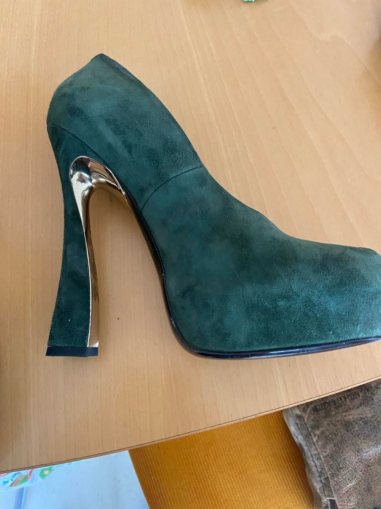 Ballin pumps 41 zgan, Kleding | Dames, Schoenen, Ophalen of Verzenden, Zo goed als nieuw, Groen, Pumps
